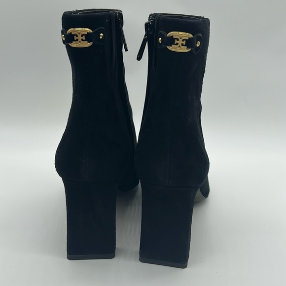 2317- Sam Edelman Black Suede Women's Ankle Boots NWT - Picture 6 of 11